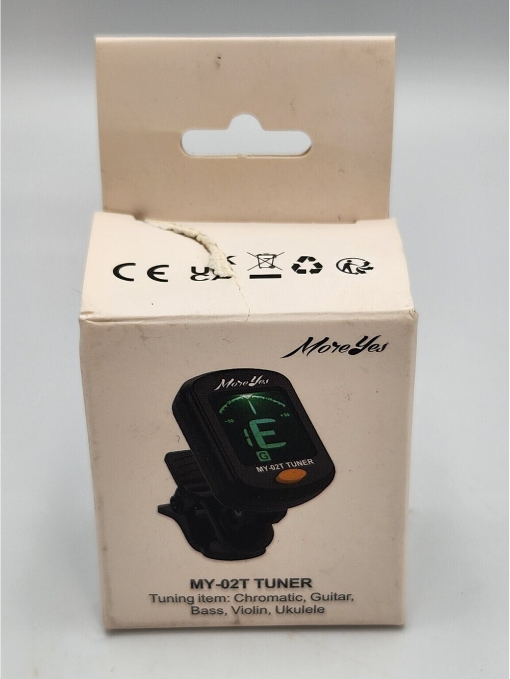 MoreYes MY-03T Clip-On Chromatic Guitar Bass Violin Ukulele Tuner RechargeableC1